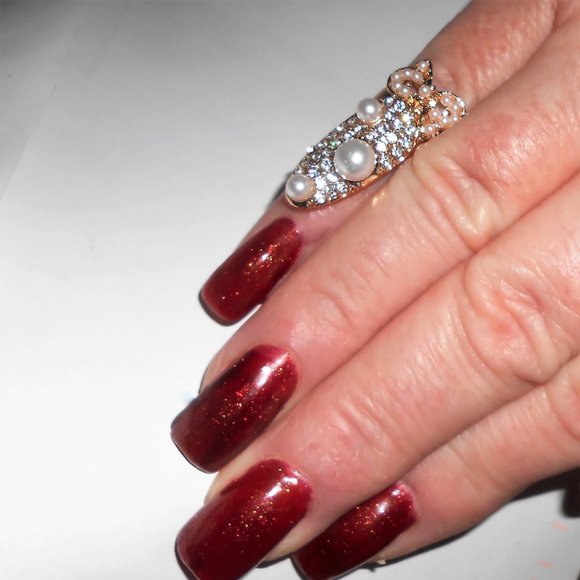 3 Crown/Pearls/Bow/Crystals Rings - Picture 15 of 17